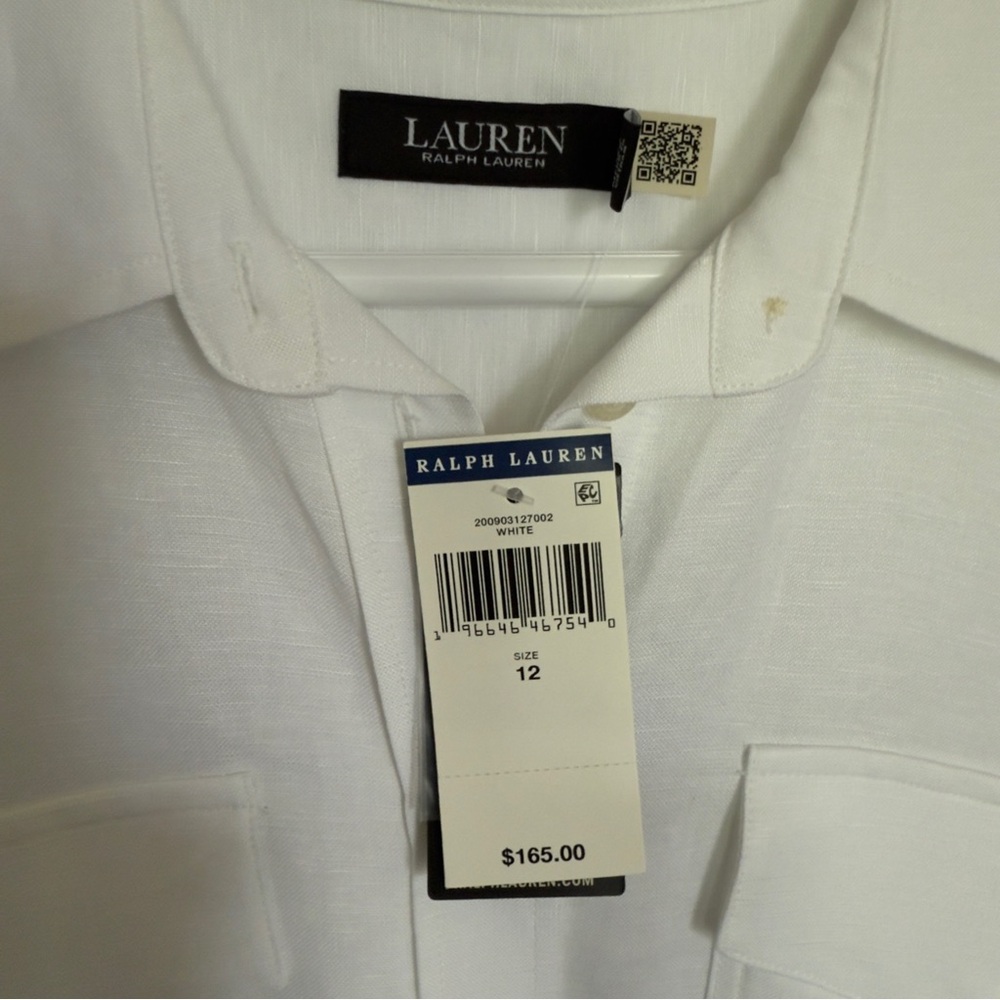Ralph Lauren Classic White Shirt Dress - Picture 7 of 9